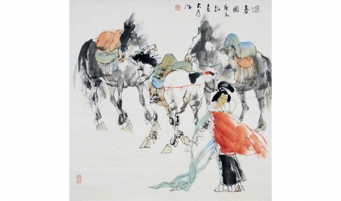 游春图