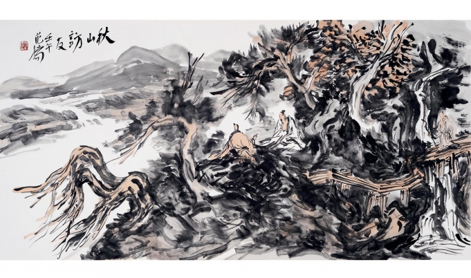 范扬   秋山访友